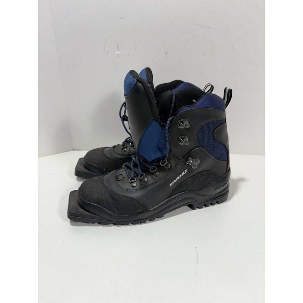 KARHU CONVERT Backcountry Cross-Country 75mm Ski‎ Boots Men's 9.5 M Black Blue